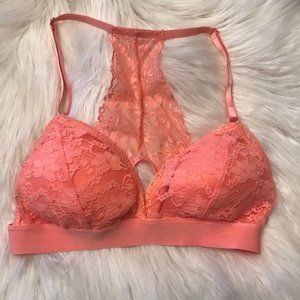 XOXO Coral Lace Racerback Bralet Size Medium